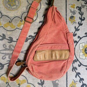 Vintage Canvas&Leather LL Bean sling Ameribag